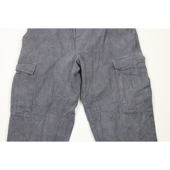 Vintage 90s Blind Skateboards Mens 32x29 Faded Spell Out Tie Cuff Cargo Pants - Picture 3 of 12
